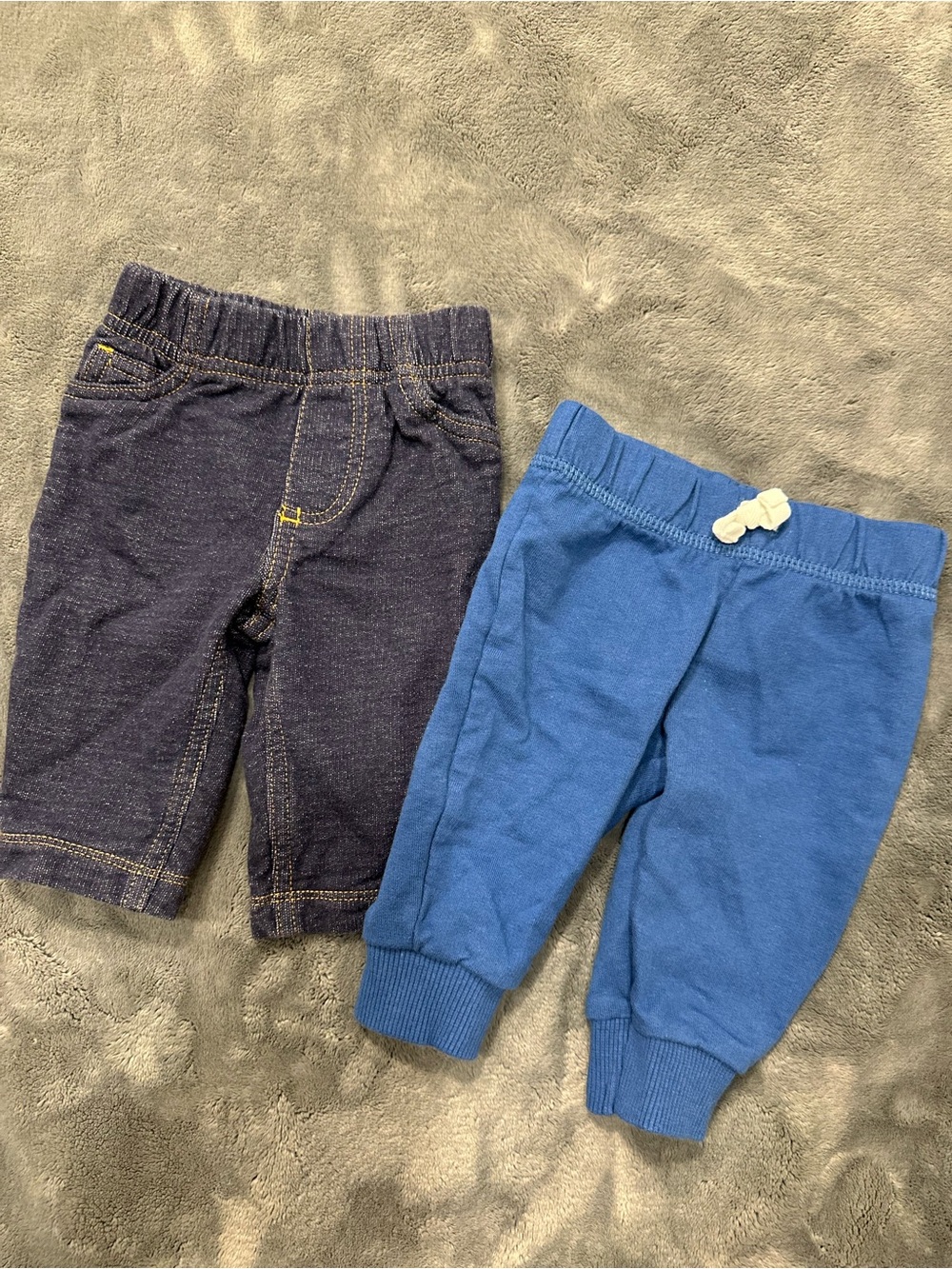 Carter's Dark Navy and Bright Blue Pants- Set of 2